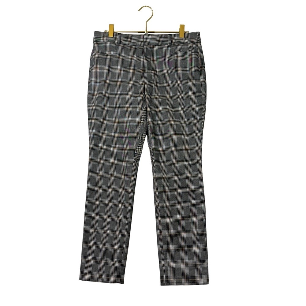 Banana Republic‎ Sloan Plaid Straight Leg Petite Pants Size 2P - Picture 3 of 8